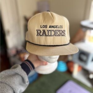 Vintage Oakland Raiders hat/cap- OS- 80s